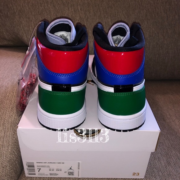 Jordan 1 Mid Multi Patent - Picture 8 of 10